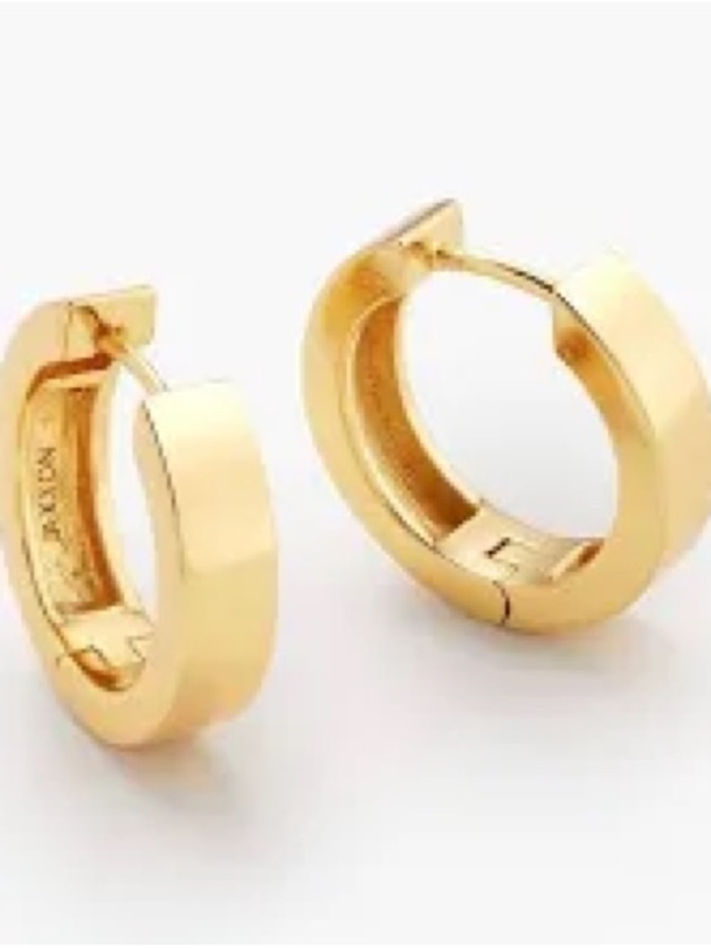Gold Hoop Huggie Earrings - Women Jewelry